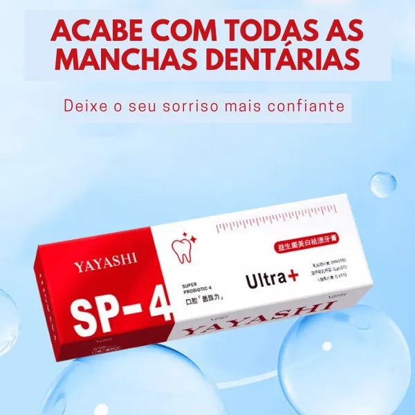 Creme Dental Clareador Probiótico - Clareamento Rápido (COMPRE 2 LEVE 3)