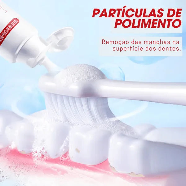 Creme Dental Clareador Probiótico - Clareamento Rápido (COMPRE 2 LEVE 3)